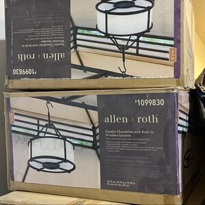 Allen + Roth Black Outdoor Pendant Light